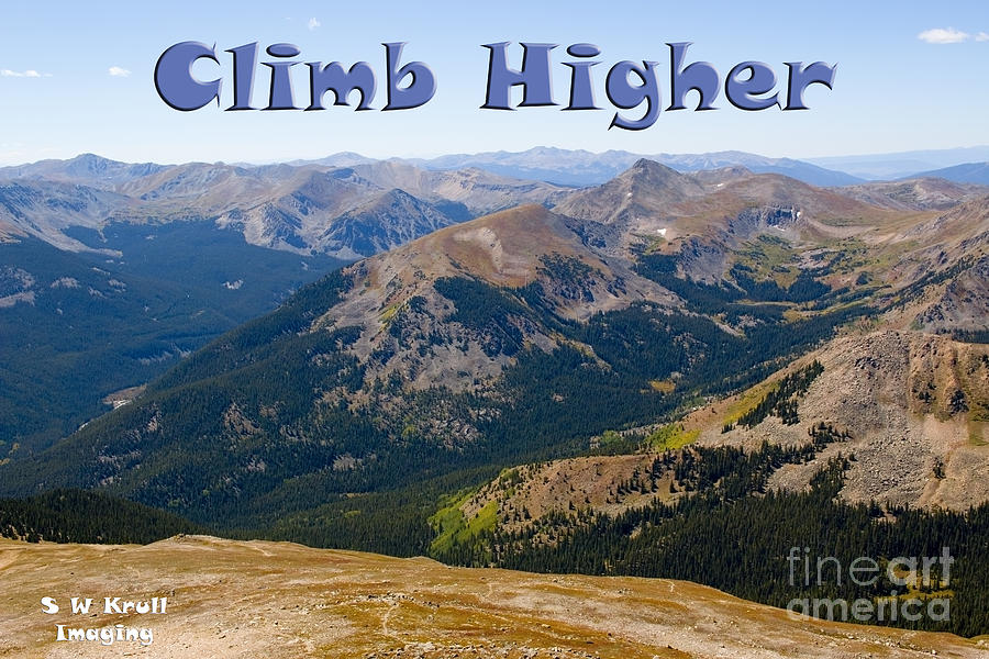Climb Higher Mount Yale Colorado Photograph by Steven Krull