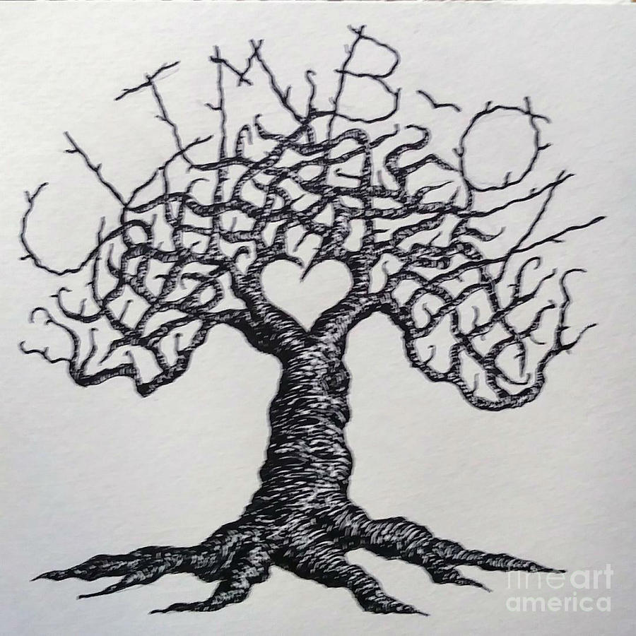 Climb-On Love Tree- Blk/Wht by Aaron Bombalicki Climb-On Love Tree- Blk/Wht by Aaron Bombalicki