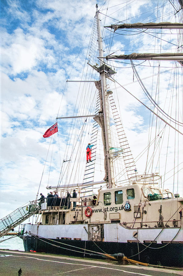 Rope Photograph - Climb the Mast by Phyllis Taylor