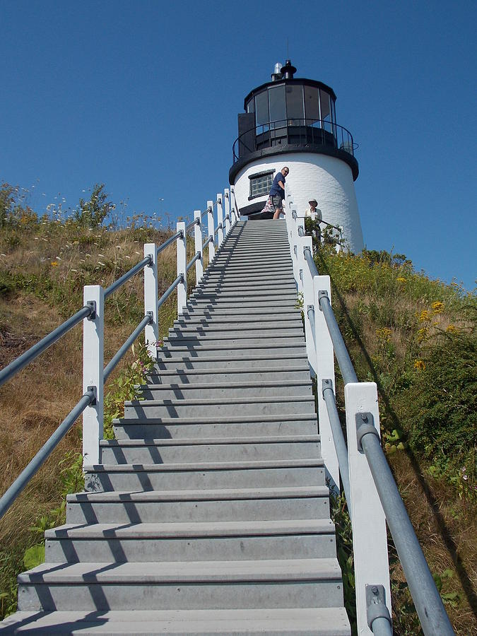 Climb to Owls Head Lighthouse Photograph by Catherine Gagne