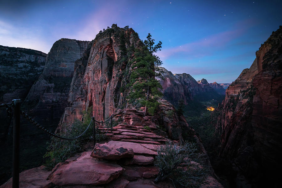 Climbing Angels Landing Photograph by James Udall