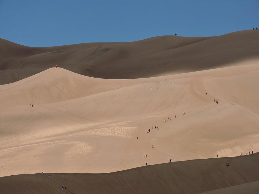 Climbing the Sand Dunes Photograph by Connor Beekman