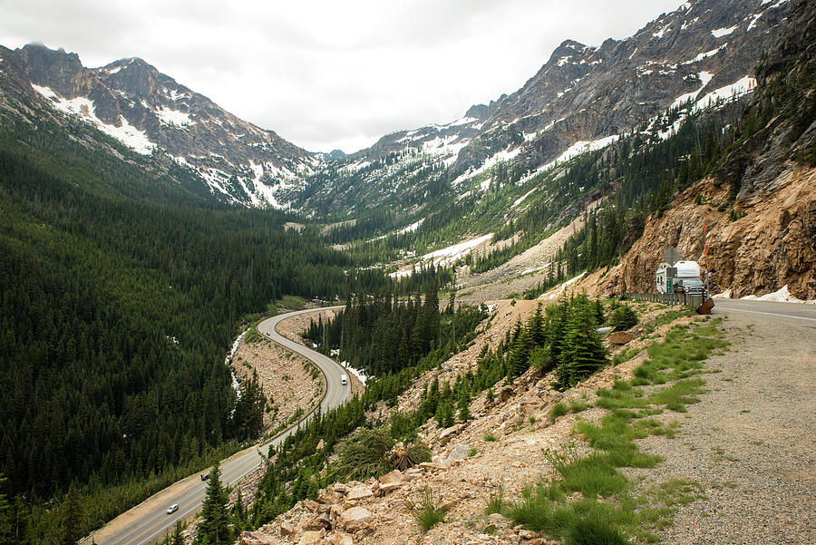 Climbing Washington Pass Photograph by Tom Cochran