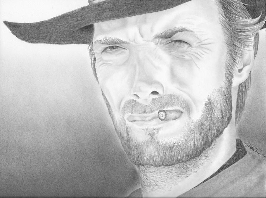 Clint Drawing - Clint by Christopher Brooks Clint Drawing - Clint by Christopher Brooks