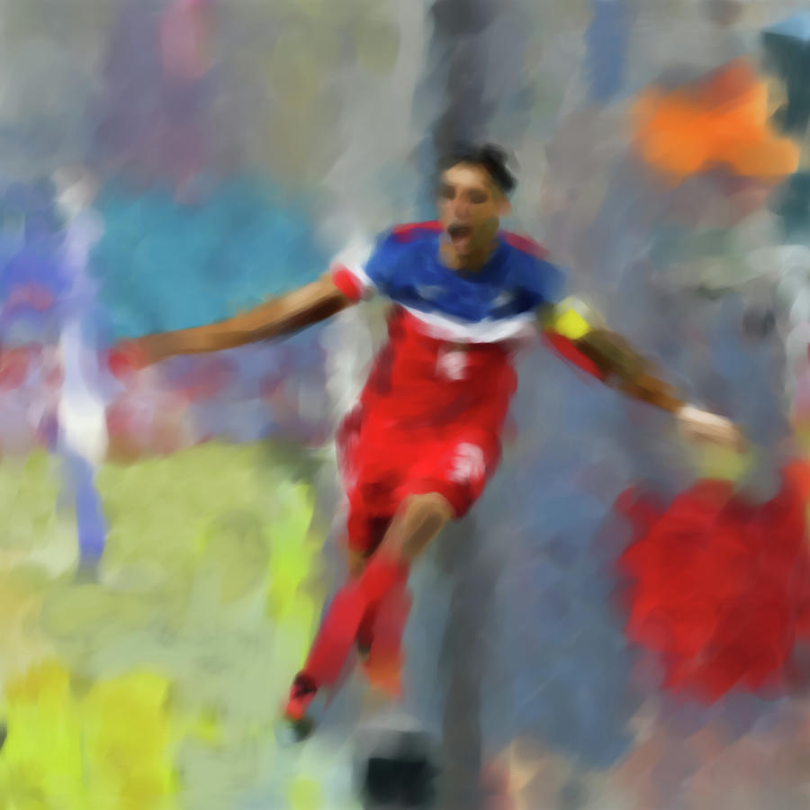 Chicago Painting - Clint Dempsey 546 1 by Mawra Tahreem
