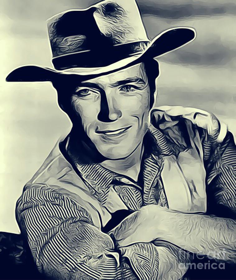 Clint Eastwood, Actor/director Digital Art