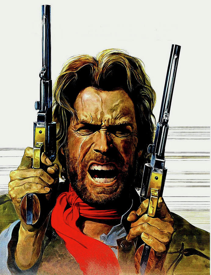 Clint Eastwood As Josey Wales Mixed Media by David Dehner