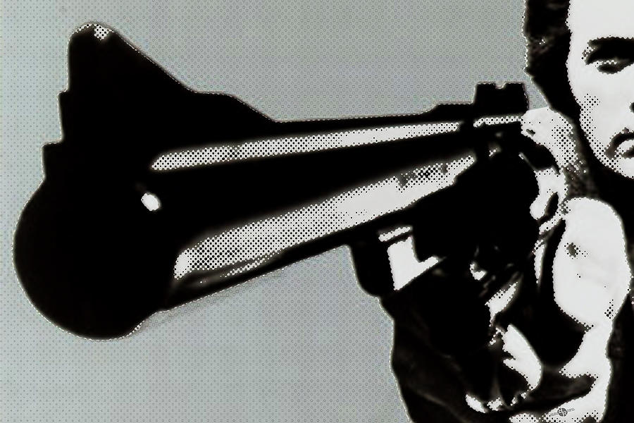 Clint Eastwood Big Gun Painting