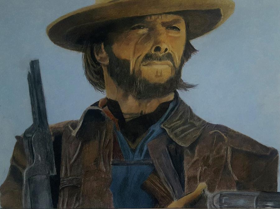 Clint Eastwood - Goliath Drawing by Courtney Herz - Fine Art America