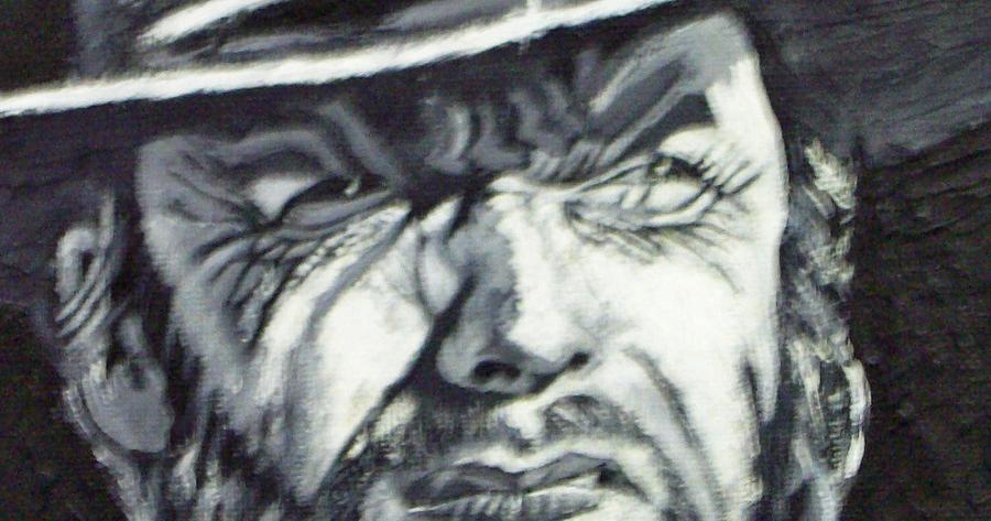 Clint  Eastwood Painting by Paul Weerasekera