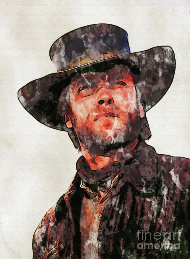 Clint Eastwood Pop Art By Mary Bassett Digital Art