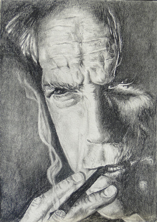 Clint Eastwood Drawing - Clint Eastwood by Stephen Sookoo