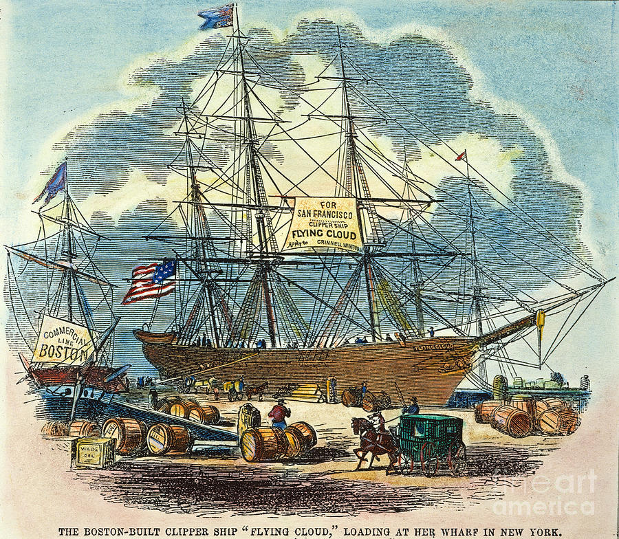Clipper: Flying Cloud, 1851 Photograph by Granger