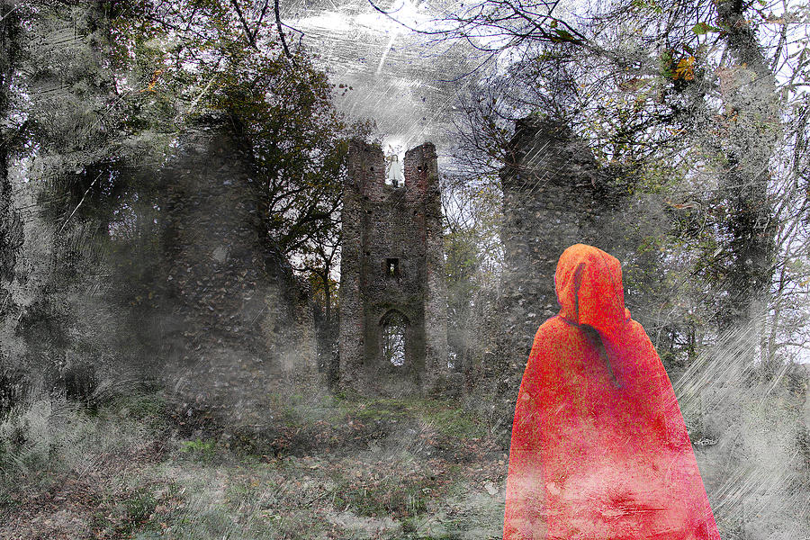 Cloaked lady and ghost Digital Art by Martin Fry - Fine Art America