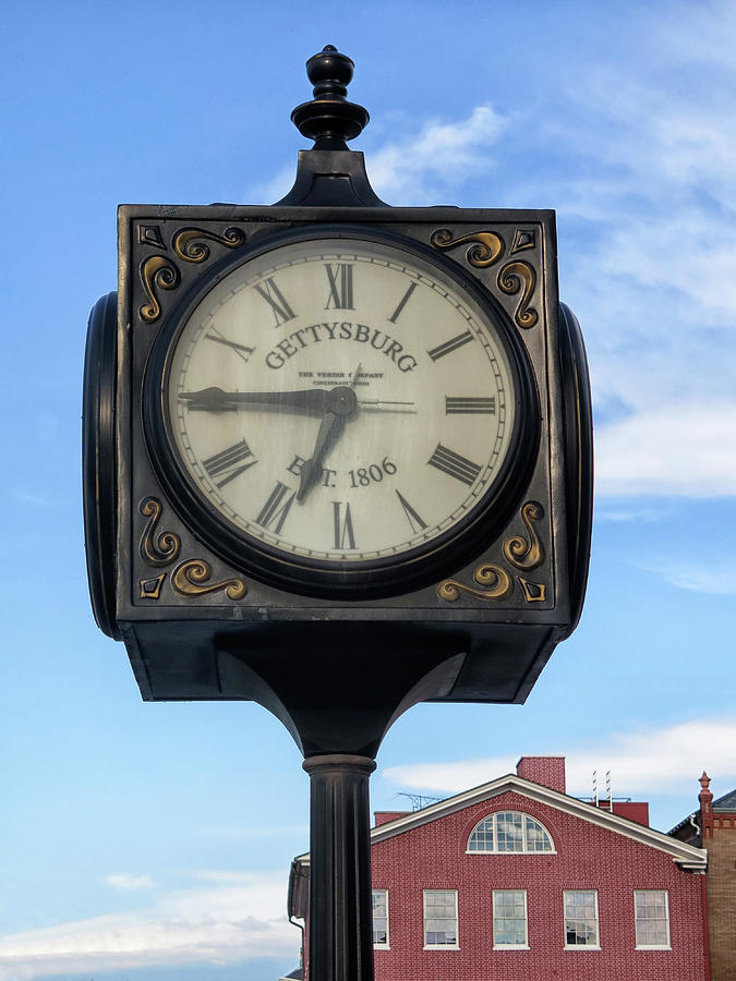 Clock At Gettysburg Photograph by Dave Mills