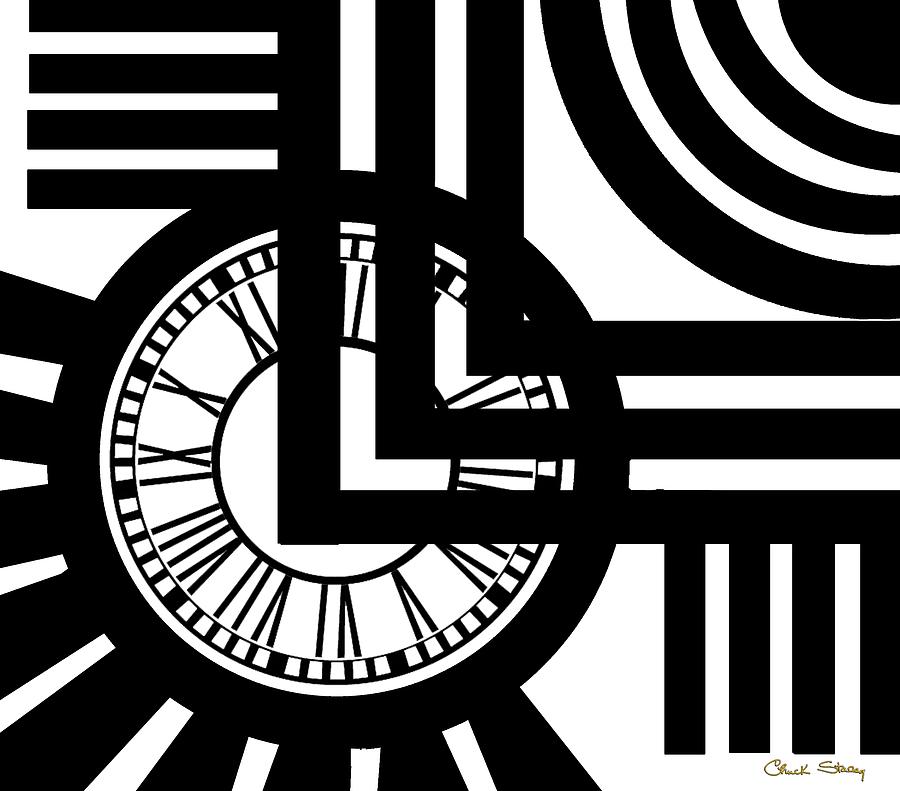 Clock Design Digital Art by Chuck Staley