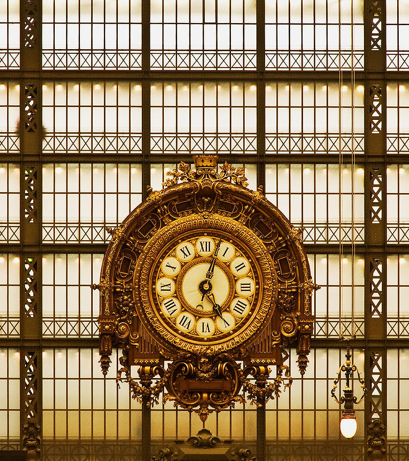 Clock Dorsay Museum Photograph by Mick Burkey