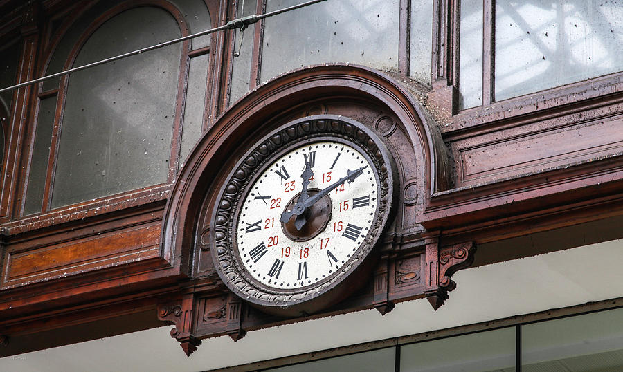 Clock du Nord Photograph by Ross Henton