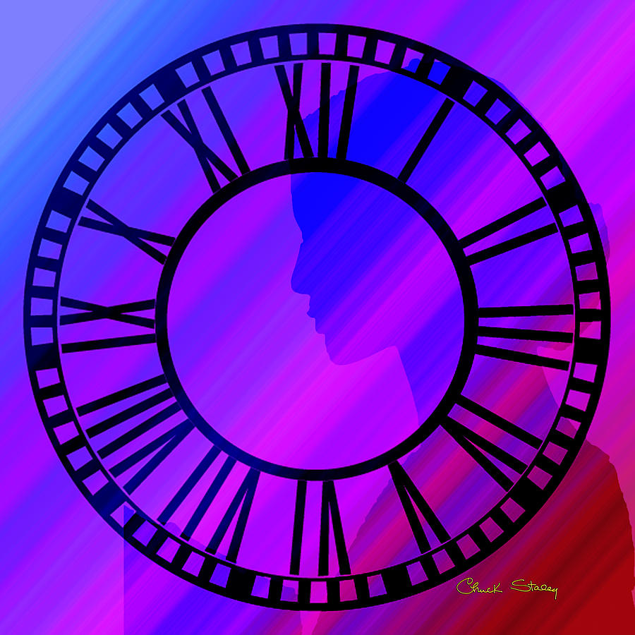 Clock Face Digital Art by Chuck Staley