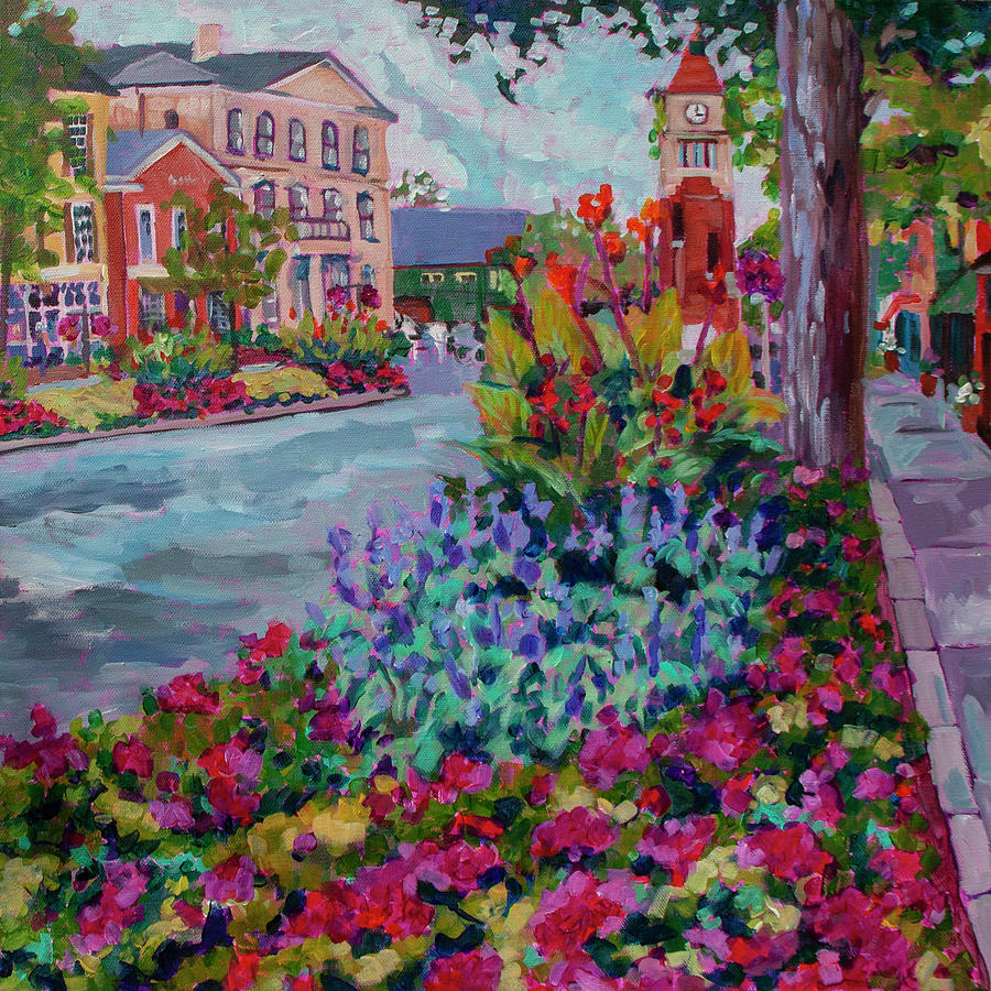 Flower Painting - Clock on Queen by Heather Nagy
