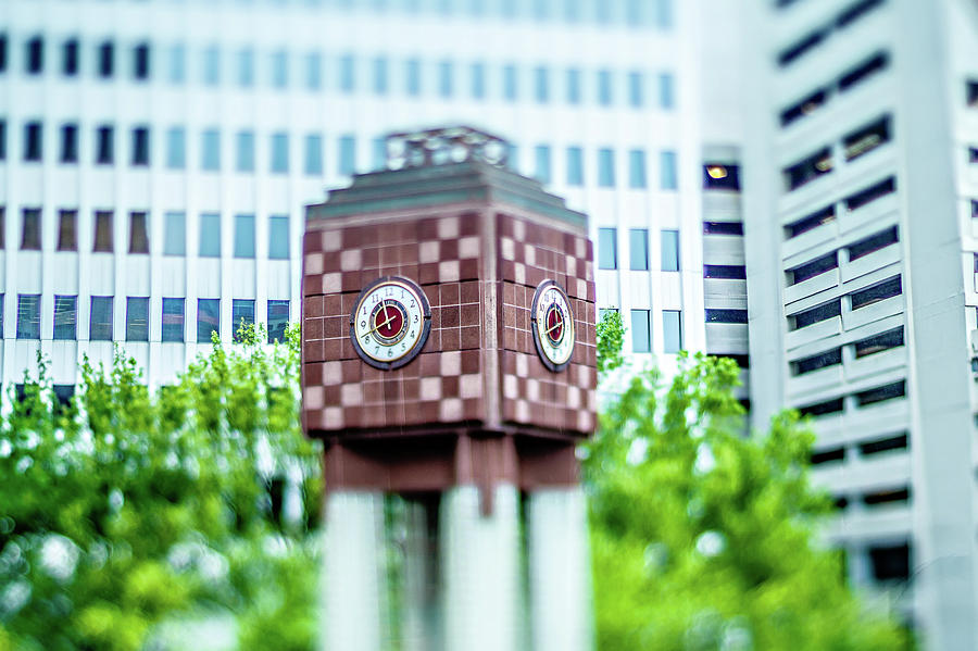Clock Tower In Downtown Charlotte North Carolina Photograph by Alex Grichenko
