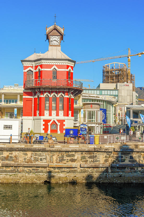 Clock Tower in the Victoria Alfred Water front in Cape Town Photograph by Marek Poplawski