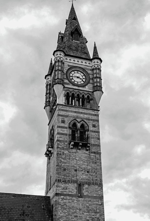 Clock Tower Monochrome Photograph by Jeff Townsend