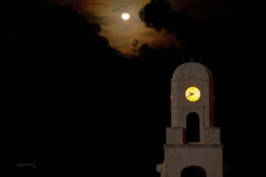 Clock Tower Worth Avenue Palm Beach 2 Photograph by Ken Figurski