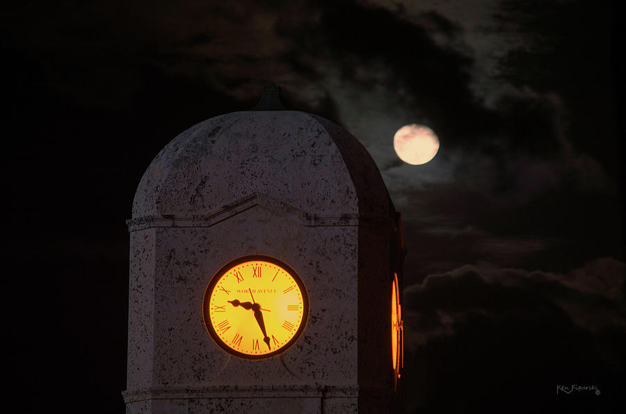 Clock Tower Worth Avenue Palm Beach Photograph by Ken Figurski