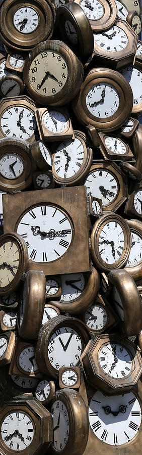 Clock Photograph - Clocks 1 by Andrew Fare