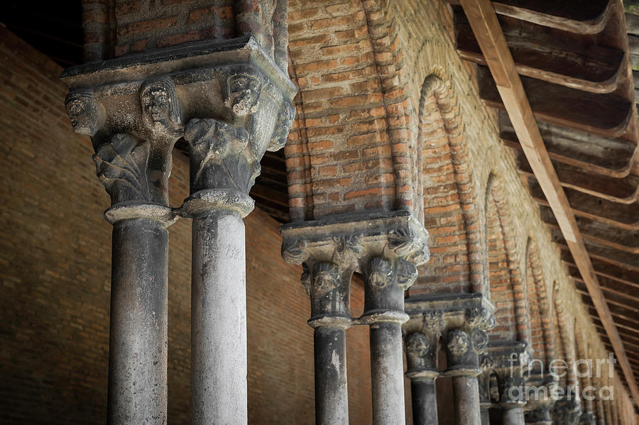 Cloister columns, Couvent des Jacobins Photograph by Elena Elisseeva