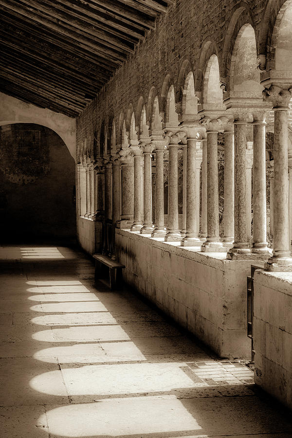 Romanesque Photograph - Cloister of San Zeno by W Chris Fooshee