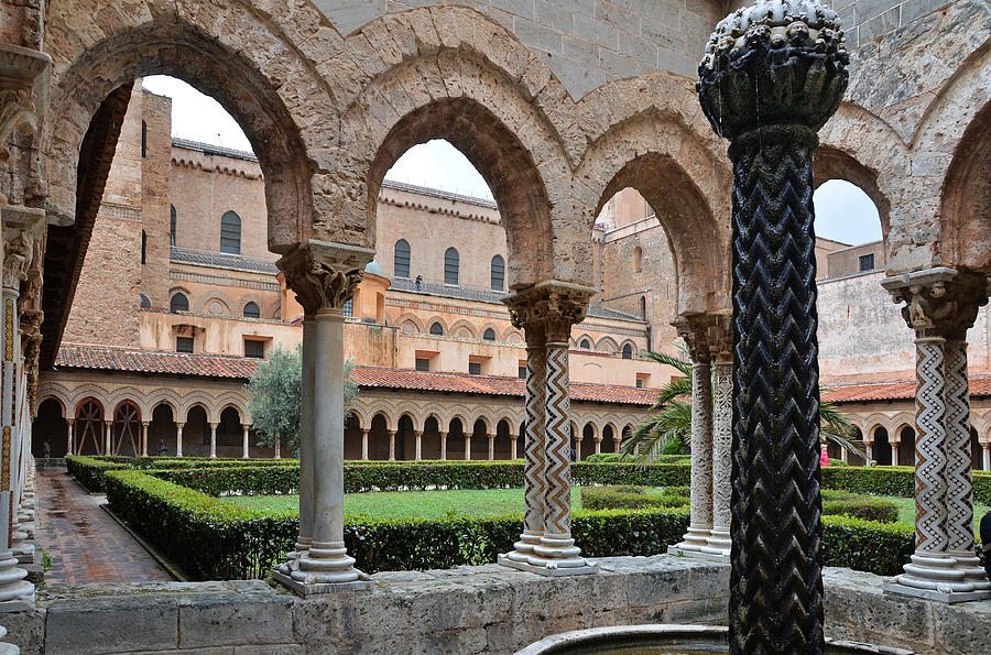 Cloister of the abbey of Monreale. Photograph by RicardMN Photography