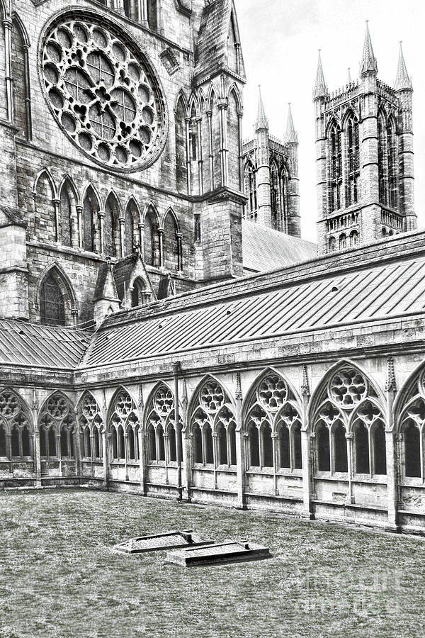 Cloisters of Lincoln Cathedral Photograph by Linsey Williams