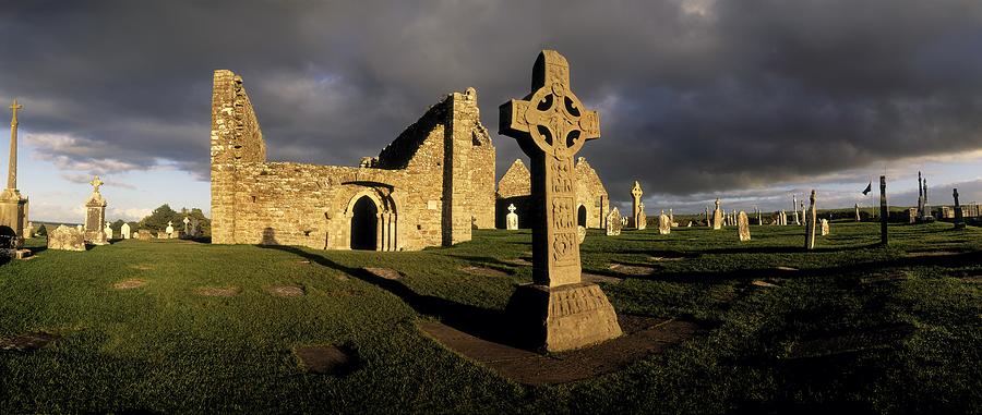 Landmark Photograph - Clonmacnoise Monastery, Co Offaly by The Irish Image Collection 