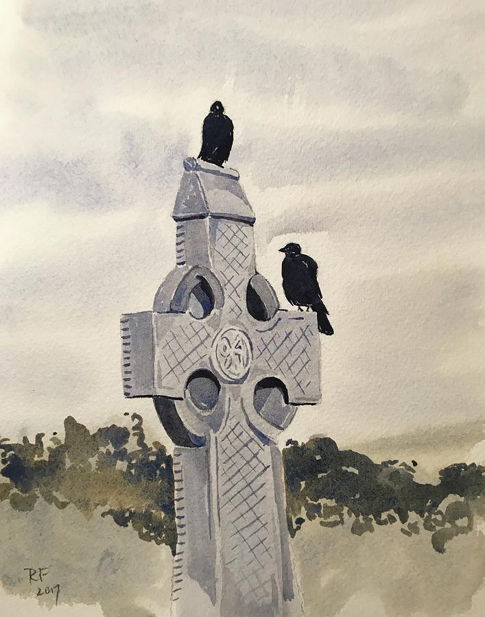 Clonmacnoise Painting by Robert Fugate