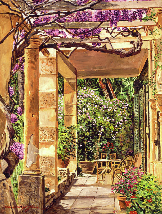 Clos Du Peyronnet Gardens Provence Painting