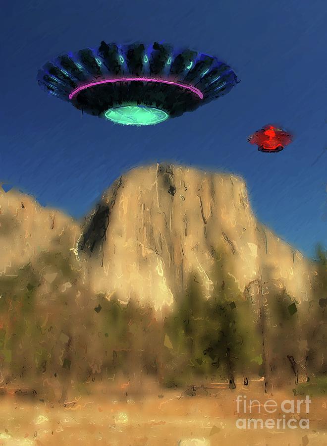 Close Encounter - Ufo Digital Art
