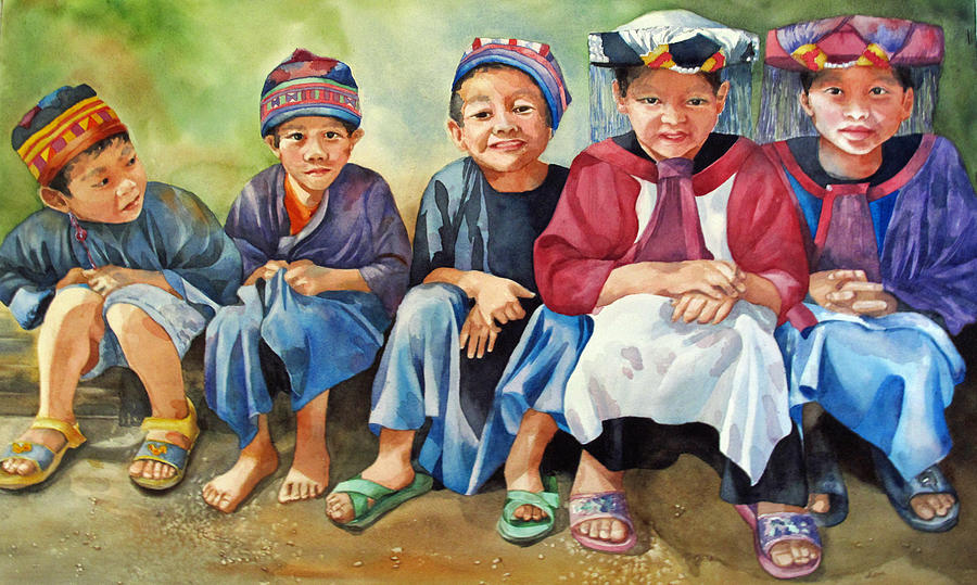 Close Thais Painting by Diane Fujimoto