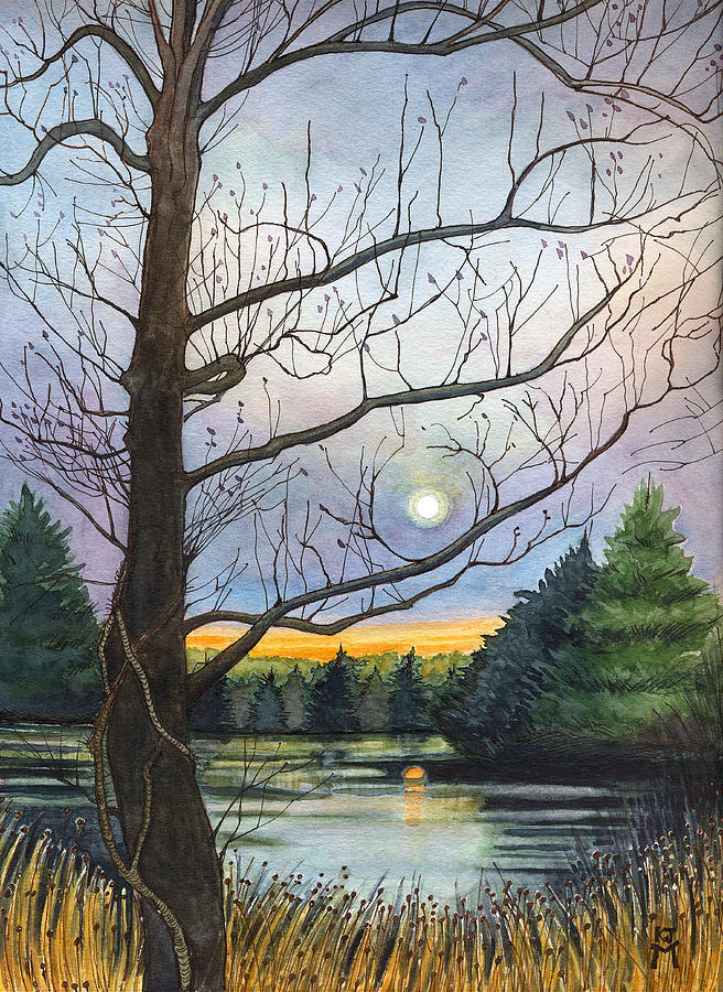 Close to Dusk Painting by Katherine Miller