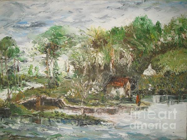 Landscape Painting - Close To The Retreat by Rushan Ruzaick