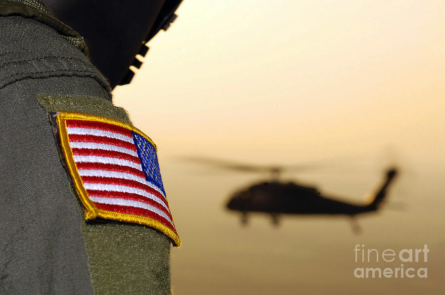 Flag Photograph - Close-up Of A U.s. Flag Patch by Stocktrek Images