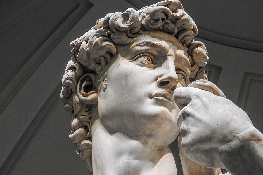 Close up of David by Michelangelo Photograph by Marilyn Burton