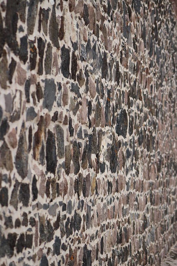 Close Up of Rock Wall at Cove Creek Ranch Fort Photograph by Colleen Cornelius