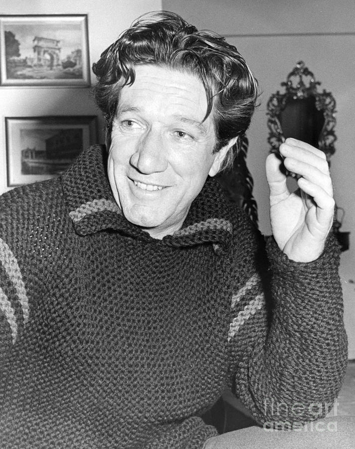 Close Up of TV Actor Richard Boone. 1957. Photograph by Anthony