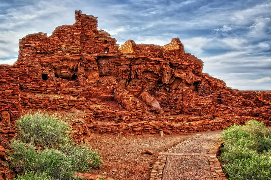 Close up of Wupatki Ruins National Monument in Arizona Photograph by Jennifer Rondinelli Reilly - Fine Art Photography