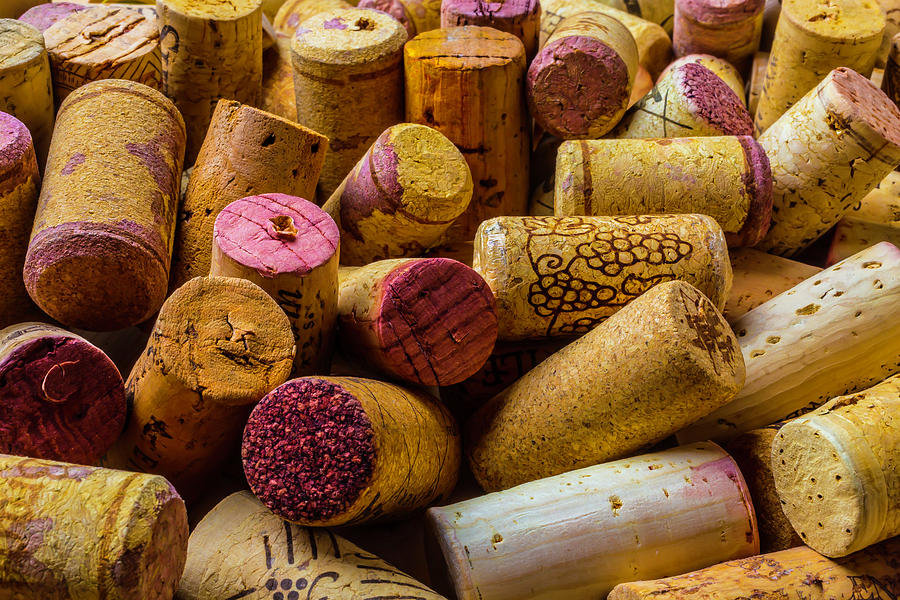 Close Up Wine Corks Photograph by Garry Gay