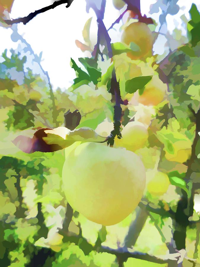 Fresh Organic Apples Painting by Jeelan Clark - Fine Art America