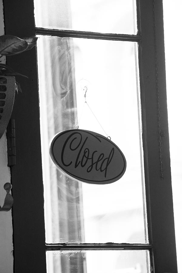 Closed Photograph by Allan Morrison