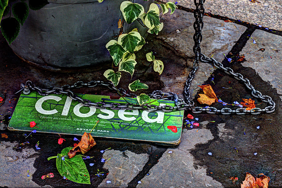 Closed Sign Photograph by Joseph Skalny Closed Sign Photograph by Joseph Skalny
